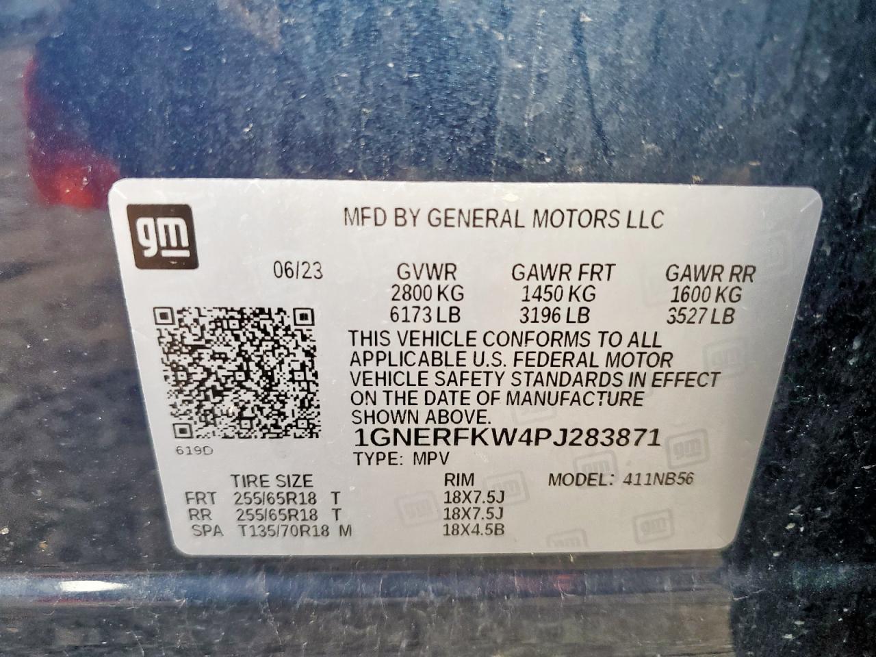 2023 Chevrolet Traverse Ls VIN: 1GNERFKW4PJ283871 Lot: 92597225