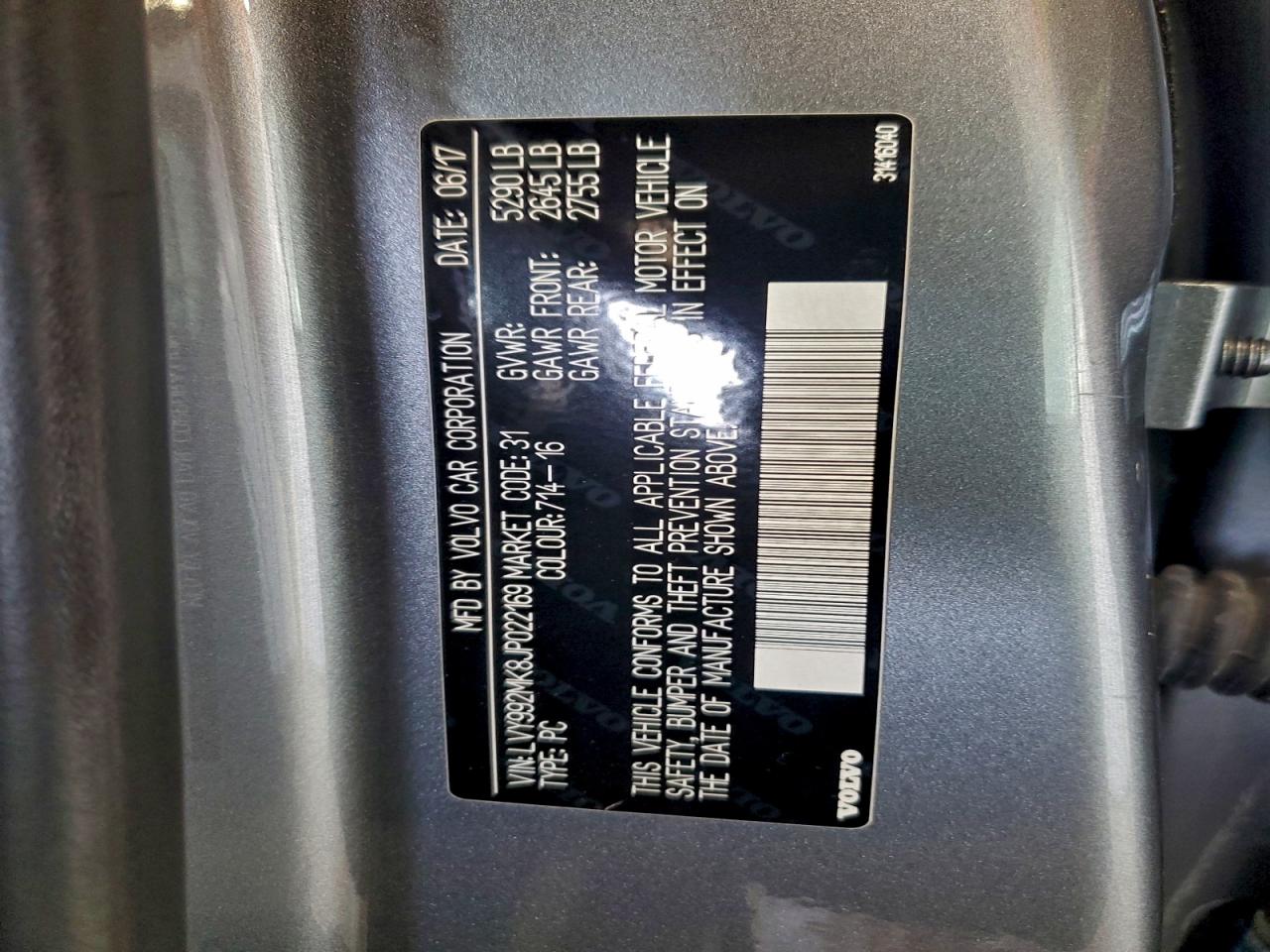 2018 Volvo S90 T6 Momentum VIN: LVY992MK8JP022169 Lot: 94656805