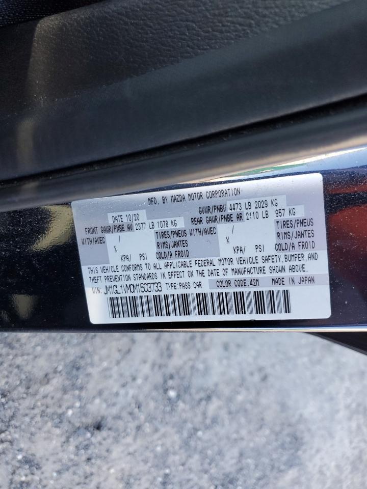 2021 Mazda 6 Touring VIN: JM1GL1VM0M1603733 Lot: 92569515