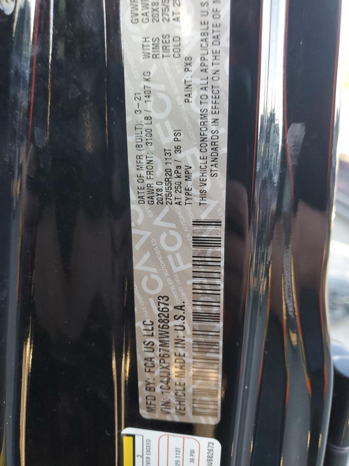 2021 Jeep Wrangler Unlimited Sahara 4Xe VIN: 1C4JJXP67MW682673 Lot: 91421245