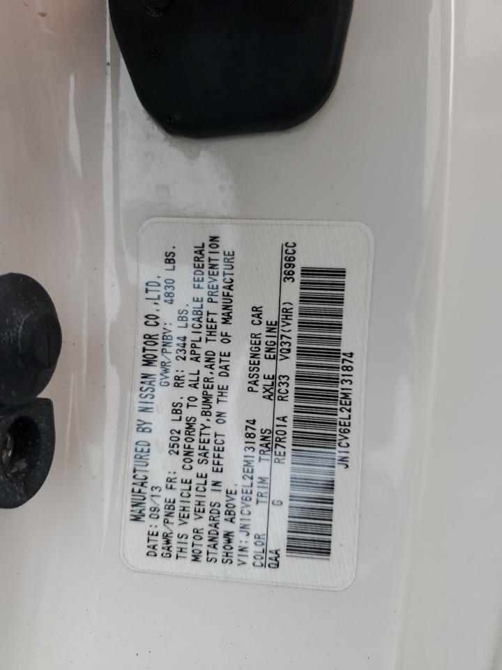 2014 Infiniti Q60 Journey VIN: JN1CV6EL2EM131874 Lot: 93680875