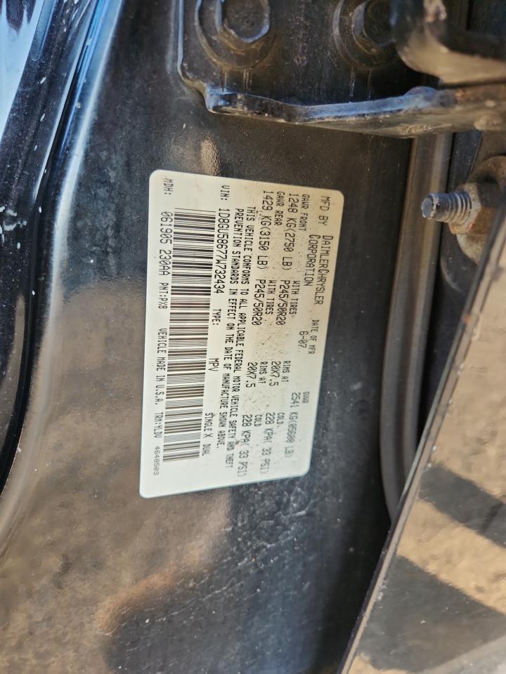 2007 Dodge Nitro R/T VIN: 1D8GU58677W732434 Lot: 92819965