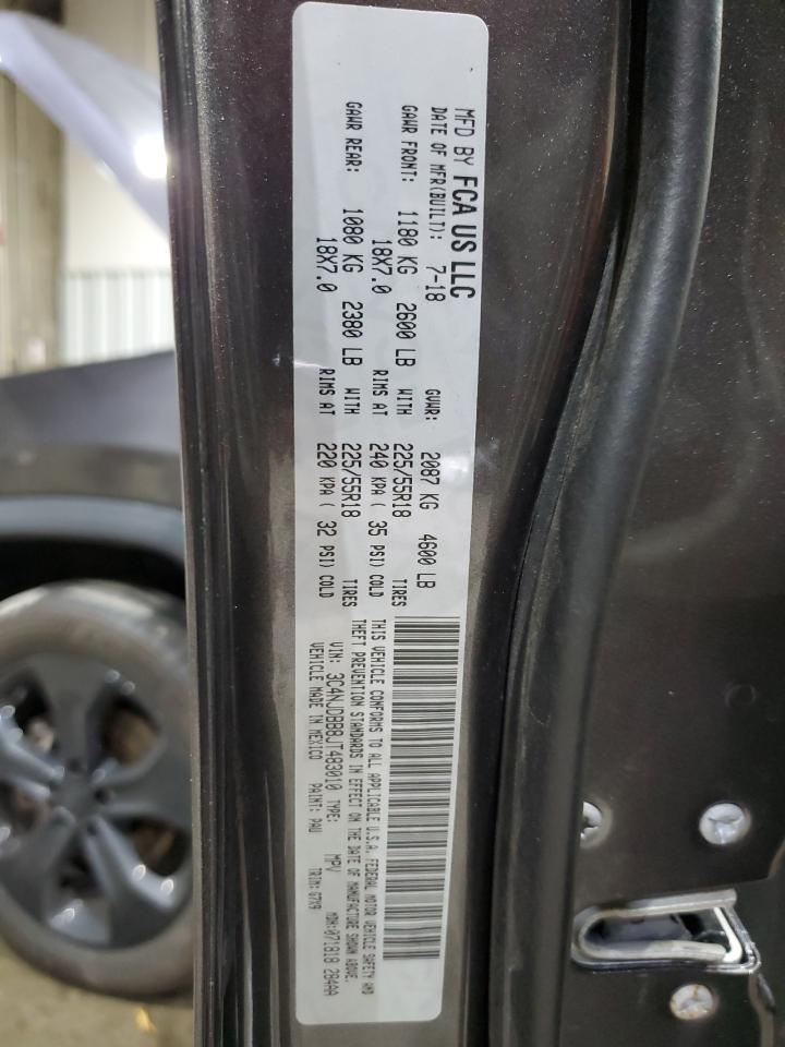 2018 Jeep Compass Latitude VIN: 3C4NJDBB8JT483010 Lot: 92864295