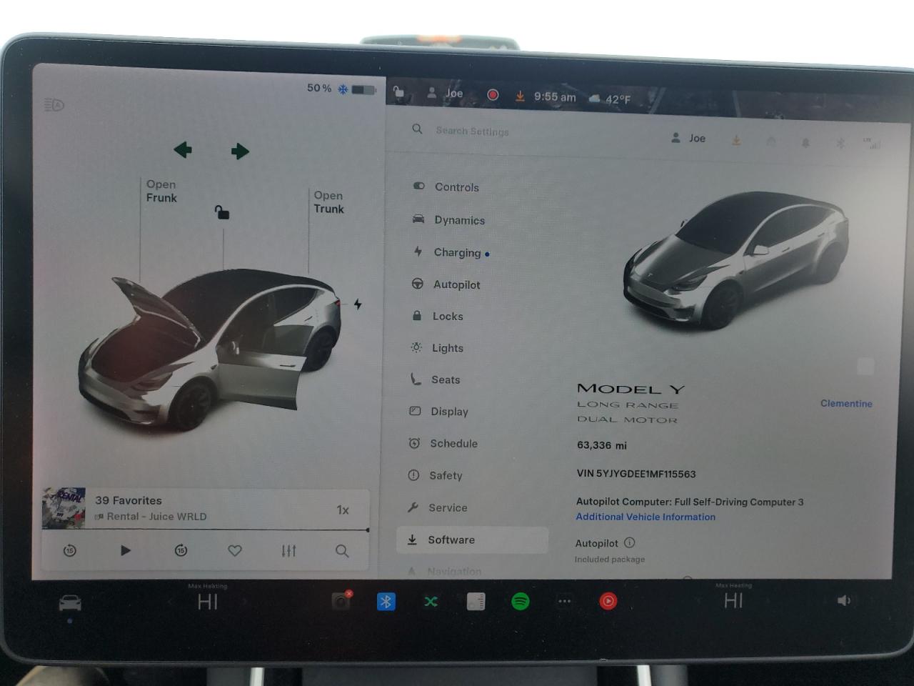 2021 Tesla Model Y VIN: 5YJYGDEE1MF115563 Lot: 91662355