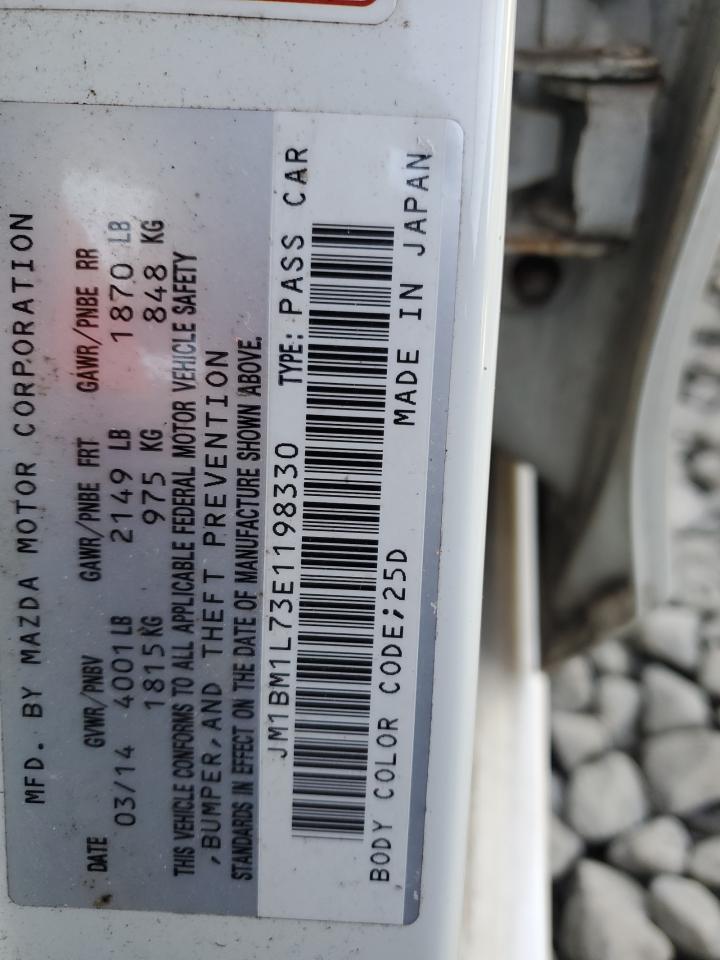 2014 Mazda 3 Touring VIN: JM1BM1L73E1198330 Lot: 93981795