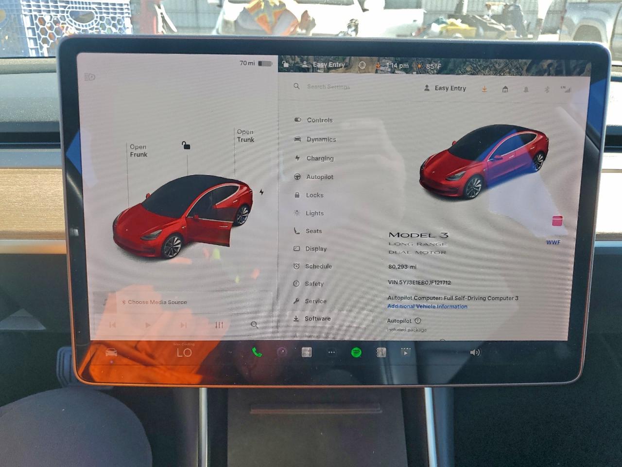 2018 Tesla Model 3 VIN: 5YJ3E1EB0JF121712 Lot: 94717565