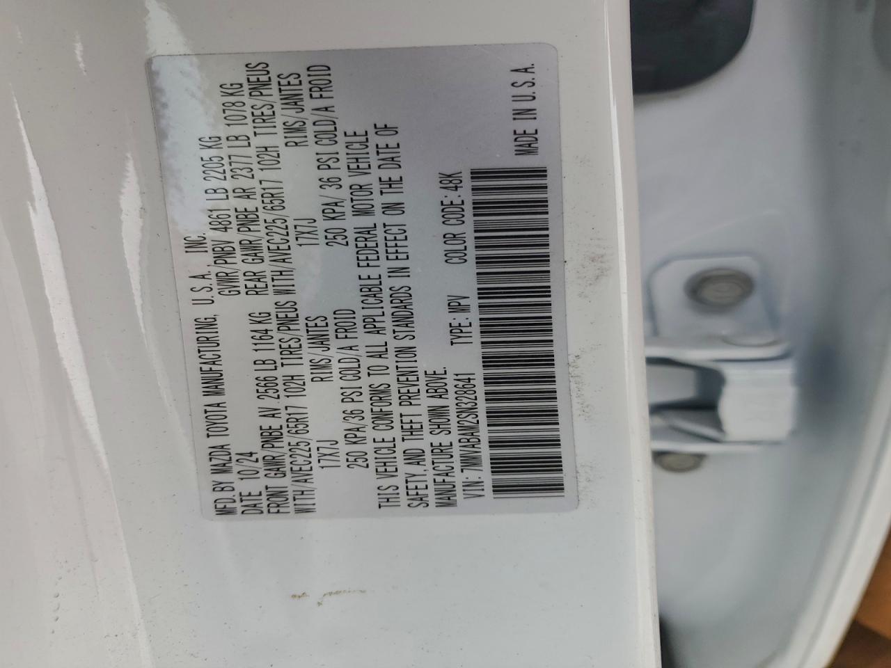 2025 Mazda Cx-50 Select VIN: 7MMVABAM2SN328641 Lot: 94082905