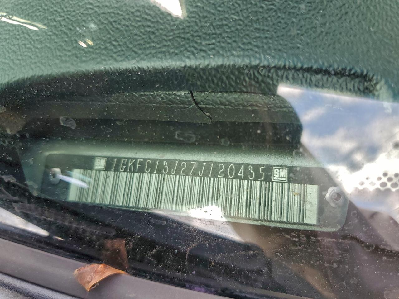 2007 GMC Yukon VIN: 1GKFC13J27J120435 Lot: 94186605
