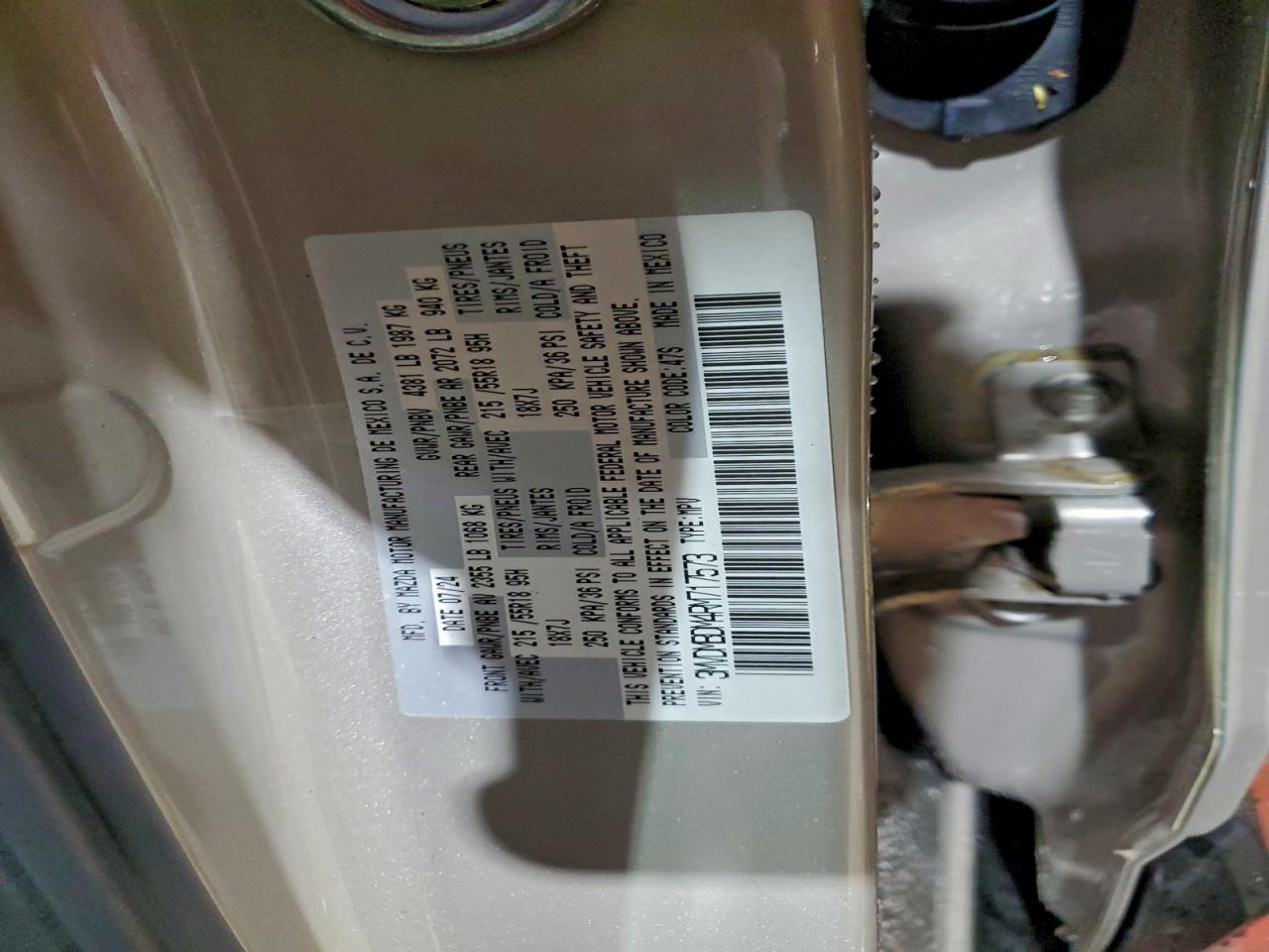 2024 Mazda Cx-30 Premium VIN: 3MVDMBDM4RM717573 Lot: 93286635