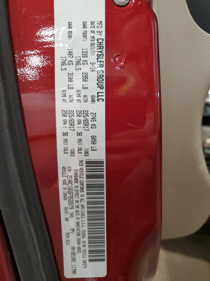 2015 Chrysler Town & Country Touring VIN: 2C4RC1BG6FR526579 Lot: 91391475