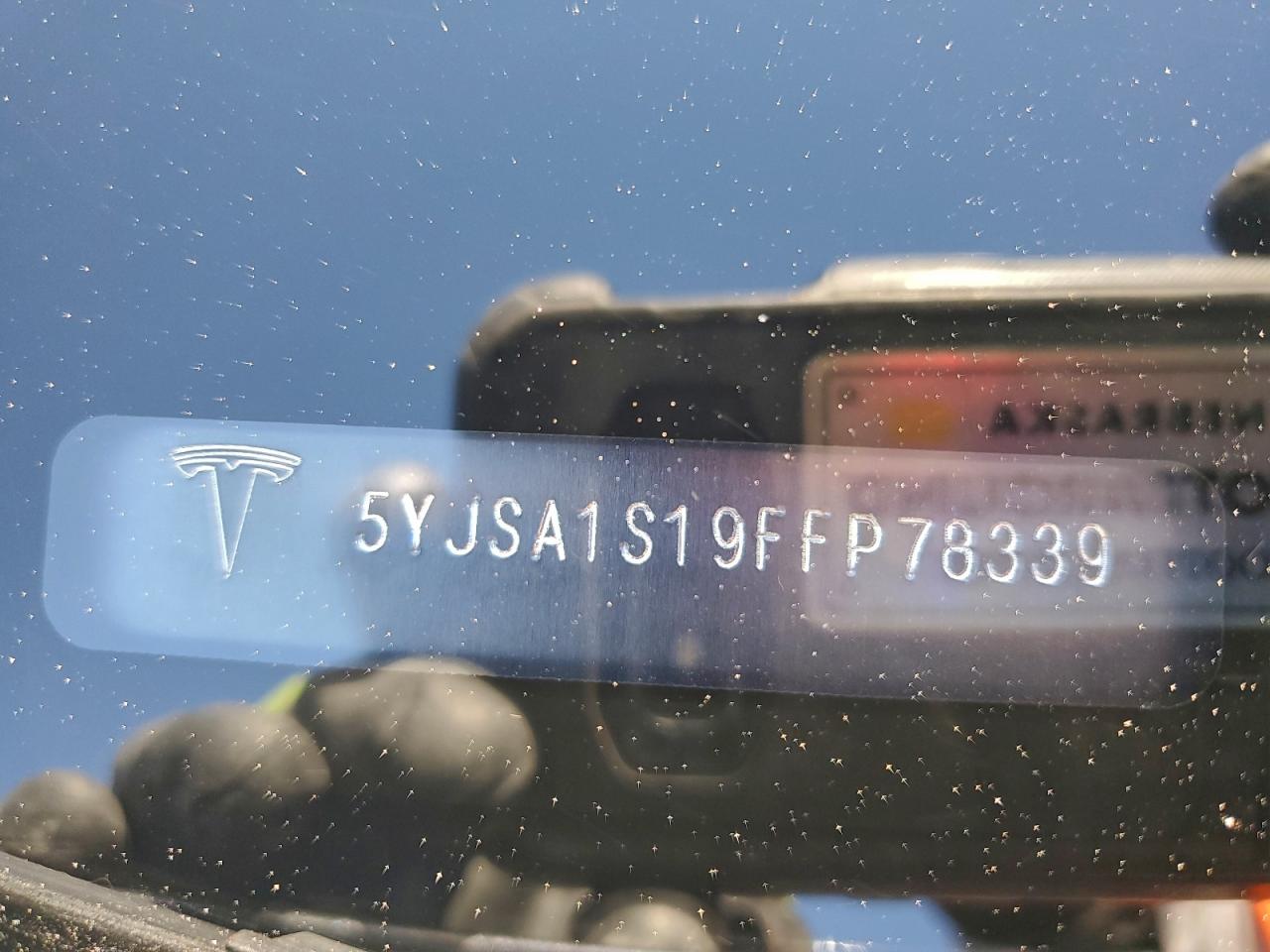 2015 Tesla Model S 60 VIN: 5YJSA1S19FFP78339 Lot: 93467555