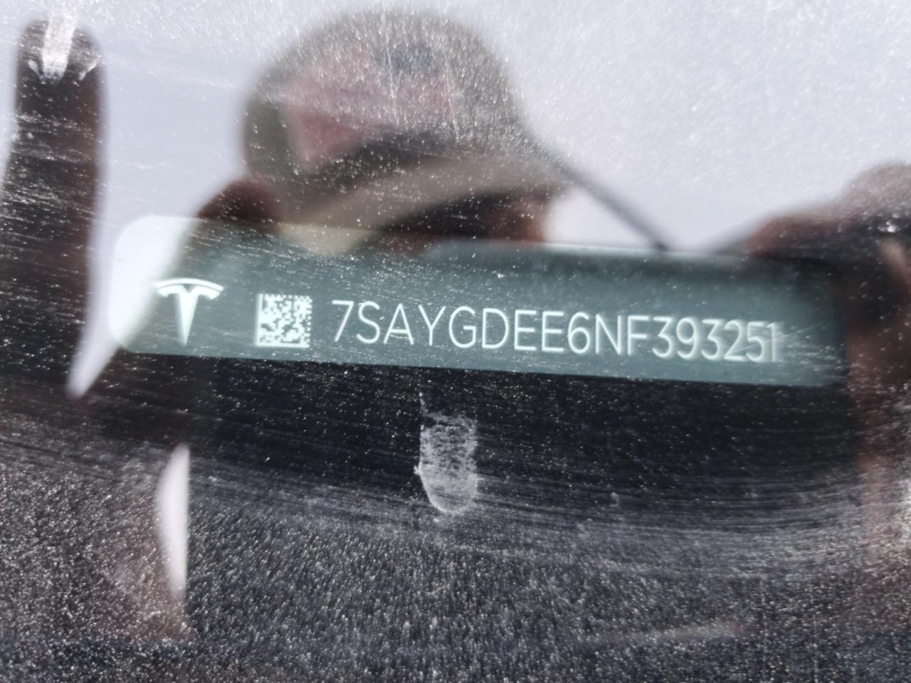2022 Tesla Model Y VIN: 7SAYGDEE6NF393251 Lot: 93039045