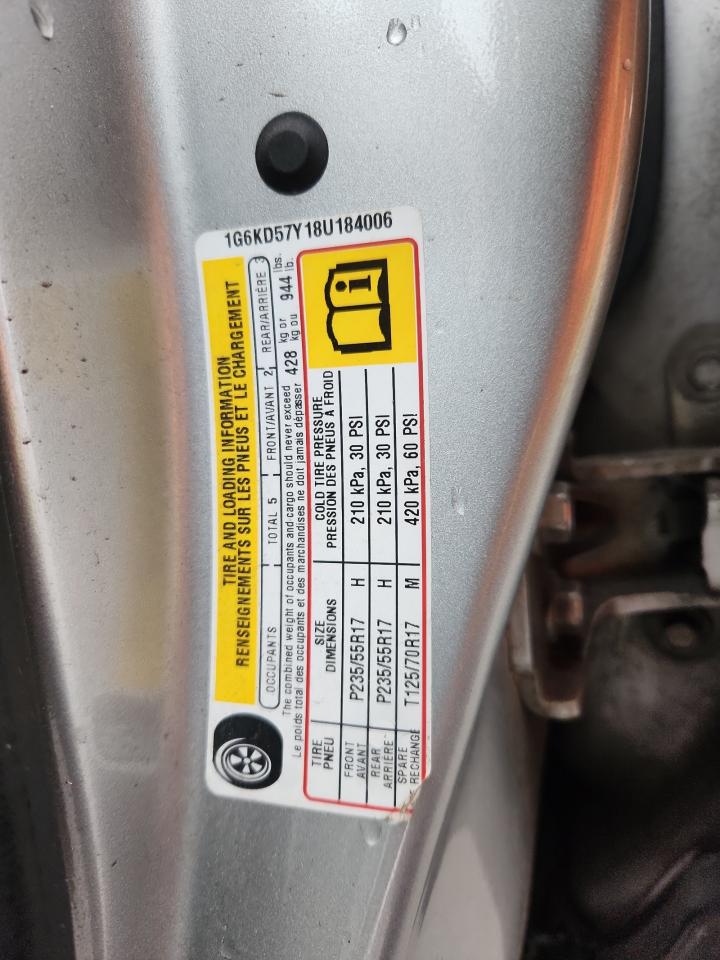 2008 Cadillac Dts VIN: 1G6KD57Y18U184006 Lot: 92294835