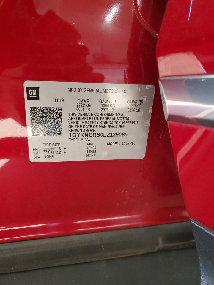 2020 Cadillac Xt5 Premium Luxury VIN: 1GYKNCRS0LZ139085 Lot: 93454675