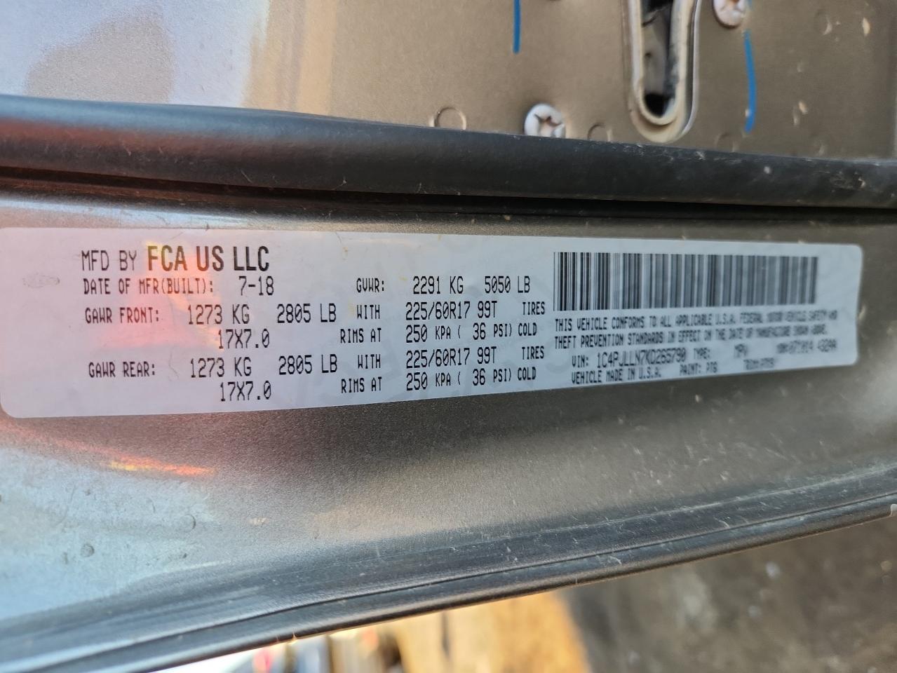 2019 Jeep Cherokee Latitude Plus VIN: 1C4PJLLN7KD265790 Lot: 92391755