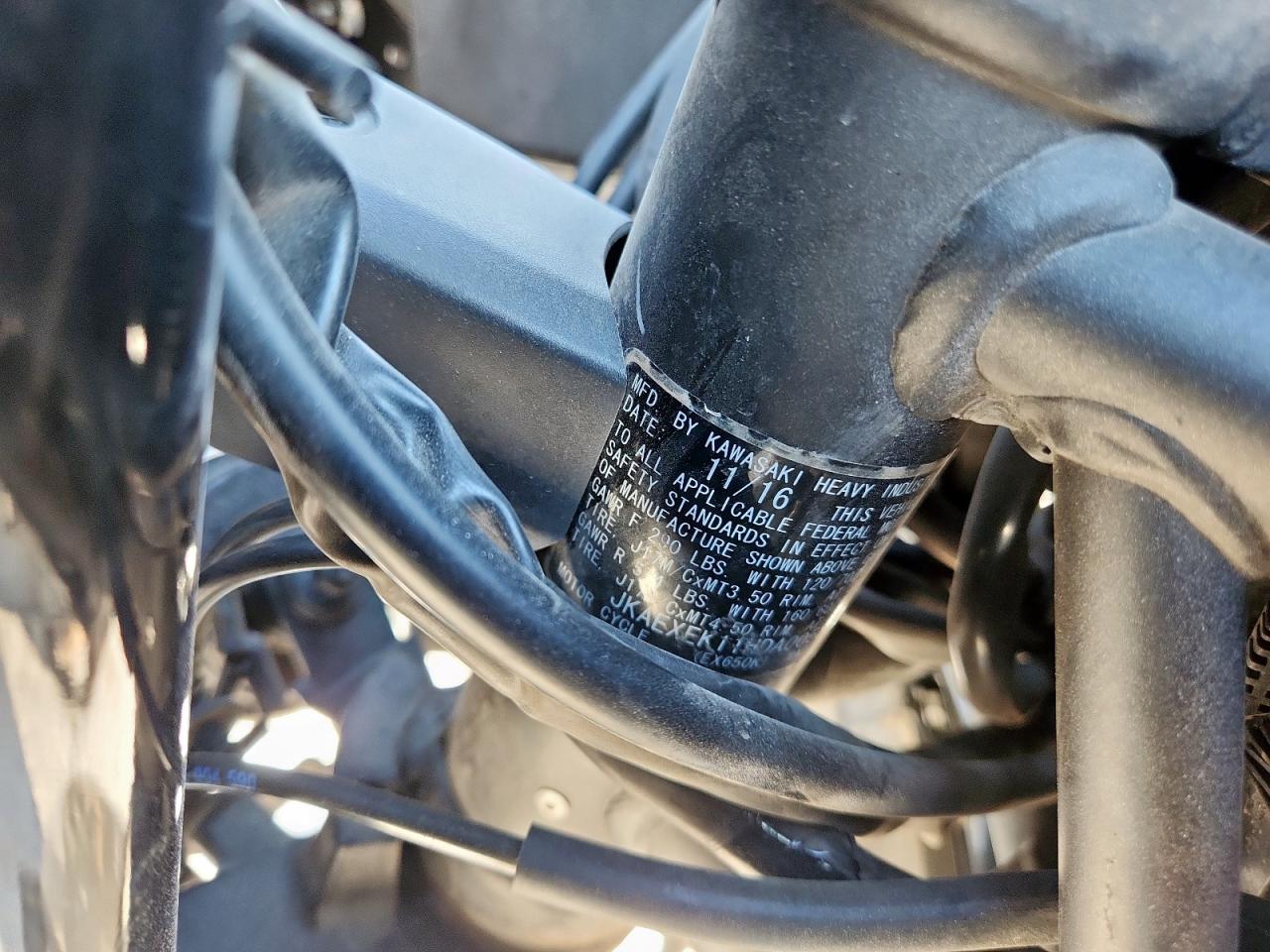 2017 Kawasaki Ex650 F VIN: JKAEXEK11HDA00532 Lot: 93133965