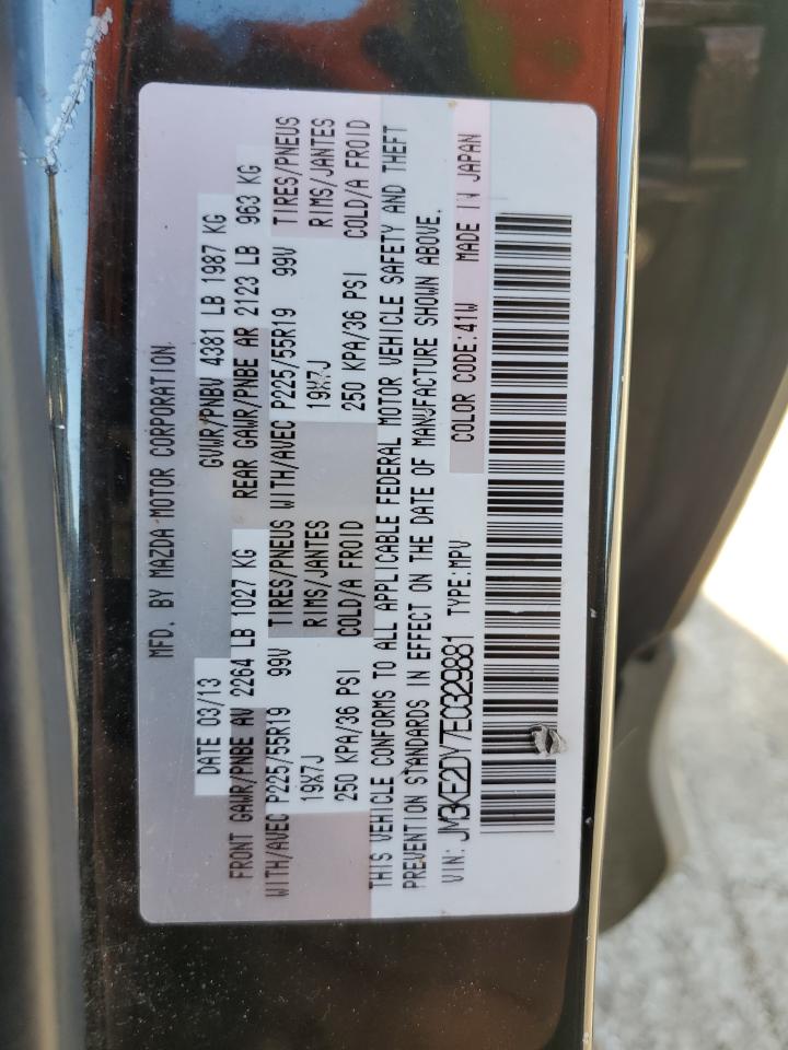 2014 Mazda Cx-5 Gt VIN: JM3KE2DY7E0329881 Lot: 91478615