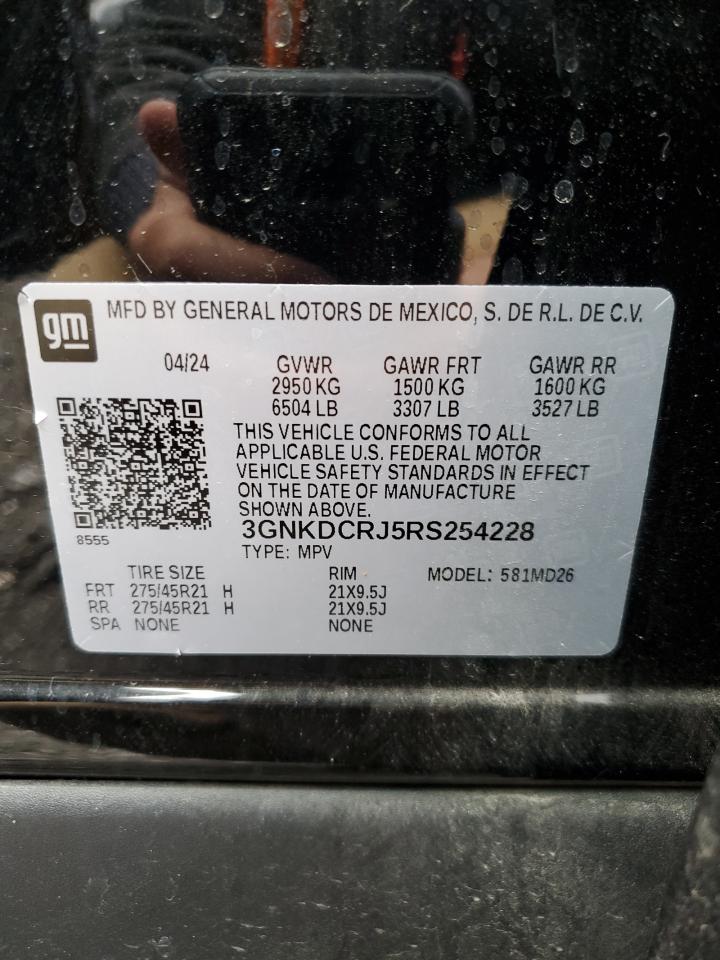 2024 Chevrolet Blazer Rs VIN: 3GNKDCRJ5RS254228 Lot: 92856485