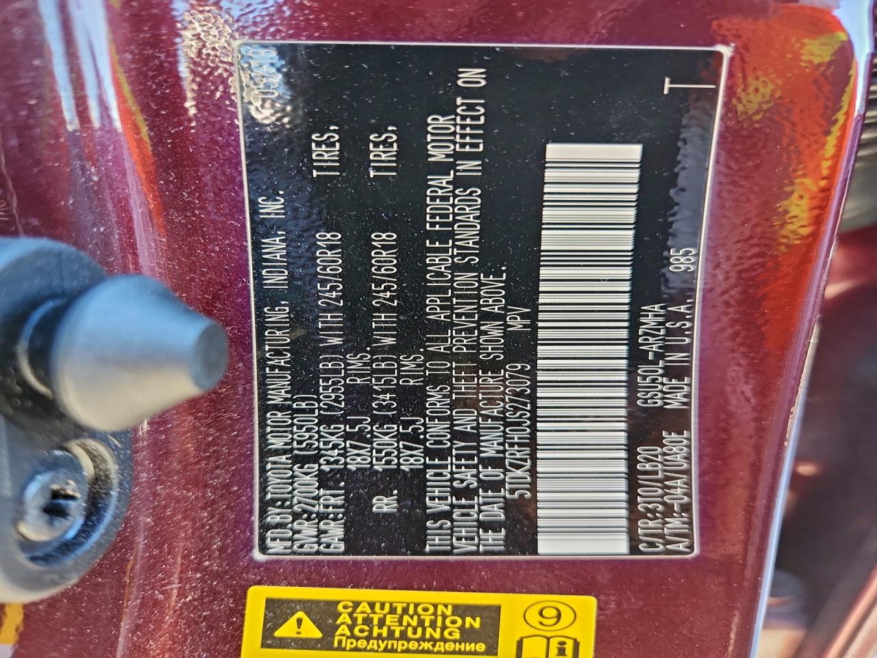 2018 Toyota Highlander Se VIN: 5TDKZRFH0JS273079 Lot: 94302885