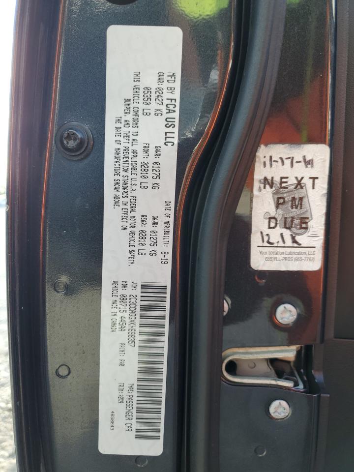 2019 Chrysler 300 S VIN: 2C3CCAGGXKH698357 Lot: 92730775