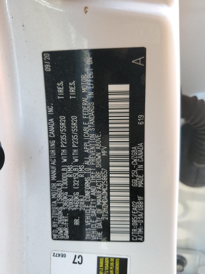 2021 Lexus Rx 350 VIN: 2T2HZMDA0MC258657 Lot: 91247655