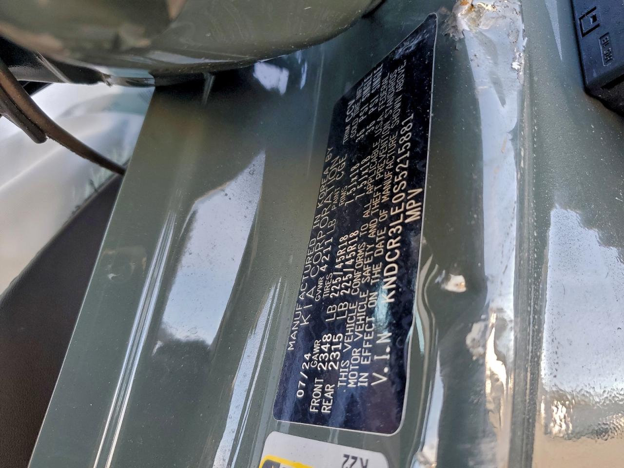 2025 Kia Niro Ex VIN: KNDCR3LE0S5215881 Lot: 93885955