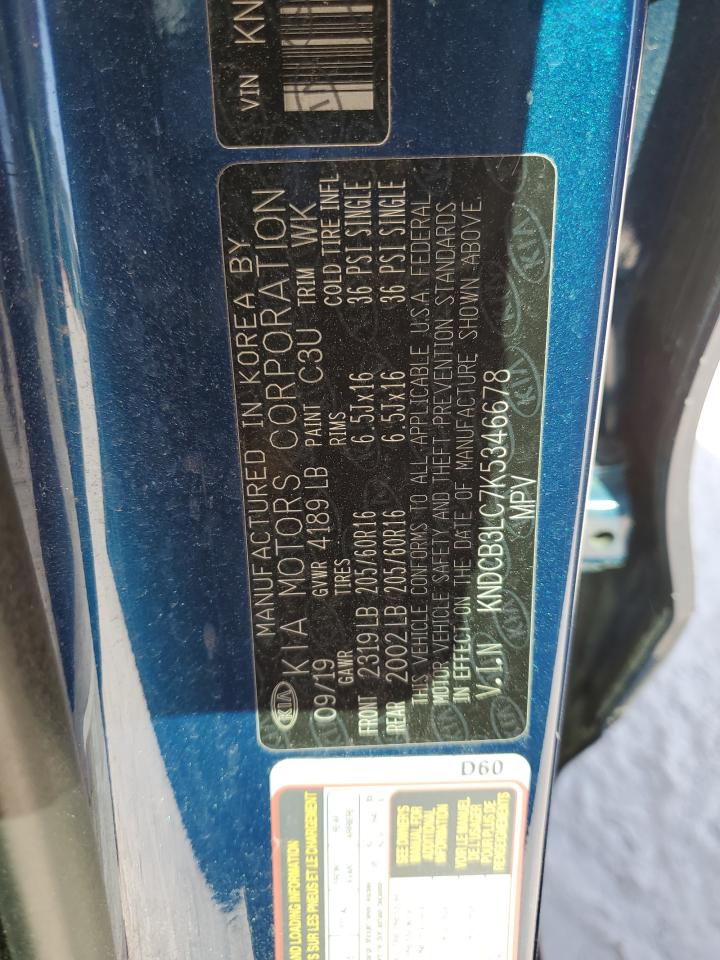 2019 Kia Niro Fe VIN: KNDCB3LC7K5346678 Lot: 93444515