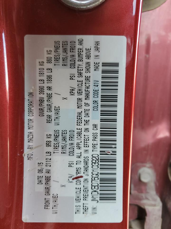 2016 Mazda Cx-3 Grand Touring VIN: JM1DKBD76G0103920 Lot: 90816965