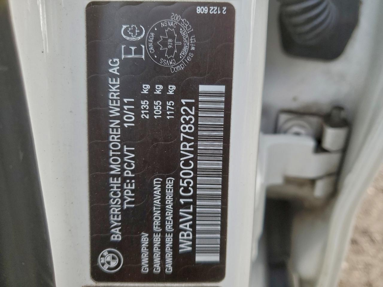 2012 BMW X1 xDrive28I VIN: WBAVL1C50CVR78321 Lot: 94645395