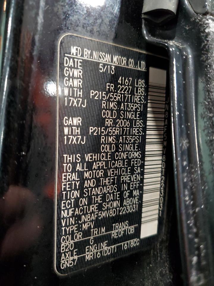 2013 Nissan Juke S VIN: JN8AF5MV8DT223031 Lot: 93266255