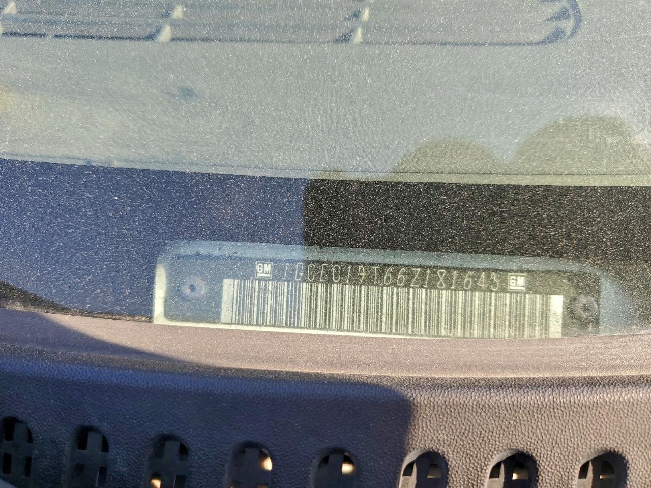 2006 Chevrolet Silverado C1500 VIN: 1GCEC19T66Z181643 Lot: 94378785