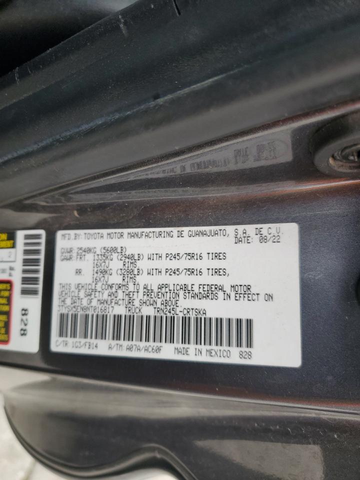 2022 Toyota Tacoma Access Cab VIN: 3TYSX5EN8NT016817 Lot: 93751975