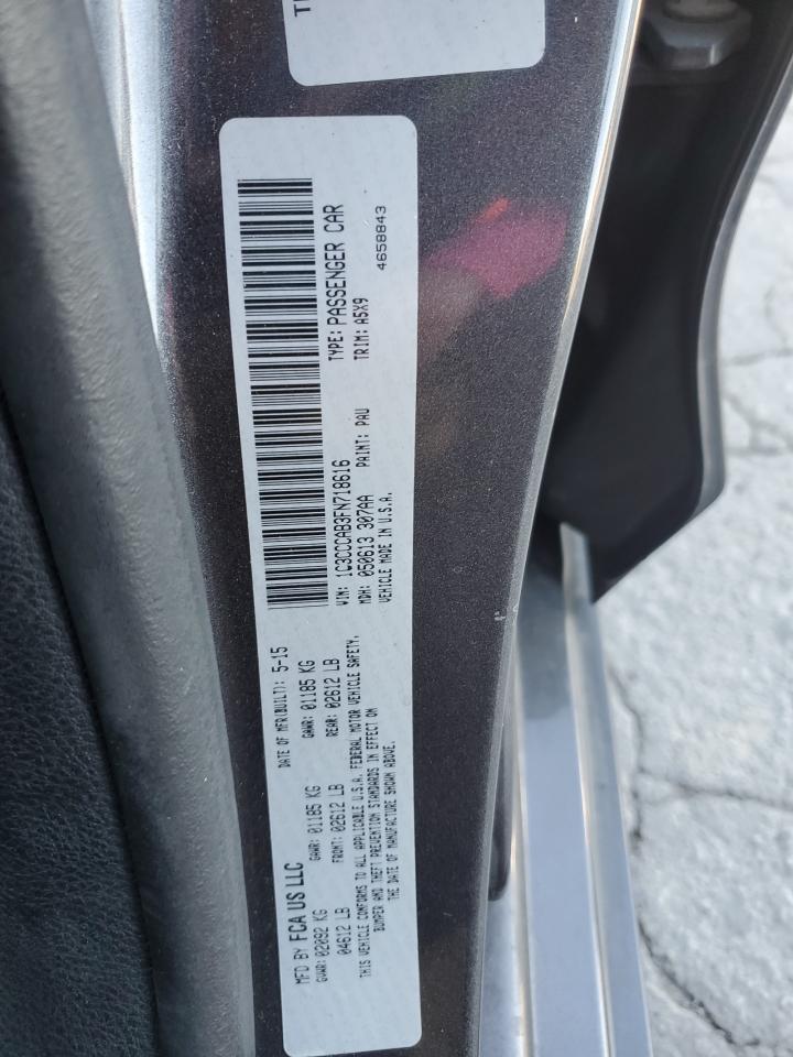 2015 Chrysler 200 Limited VIN: 1C3CCCAB3FN718616 Lot: 91912625