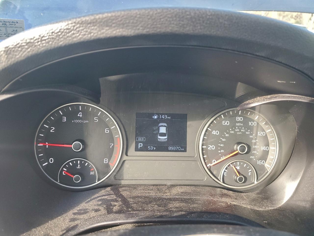 2019 Kia Optima Lx VIN: 5XXGT4L37KG304303 Lot: 94065055