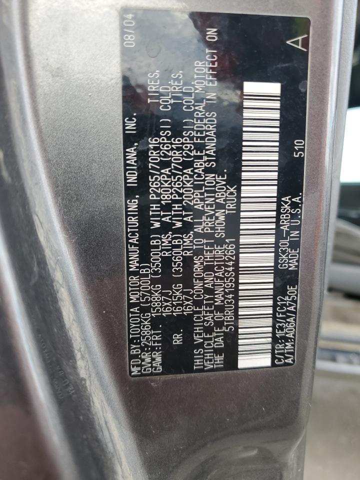 2005 Toyota Tundra Access Cab Sr5 VIN: 5TBRU34195S442661 Lot: 93337265