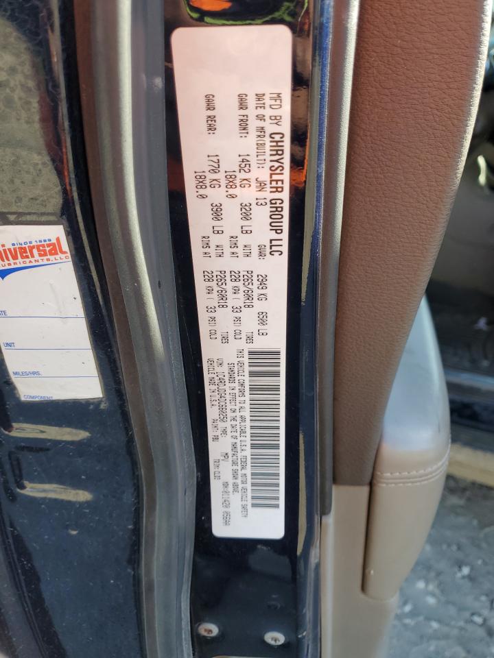 2013 Dodge Durango Crew VIN: 1C4RDJDG4DC660250 Lot: 92427335