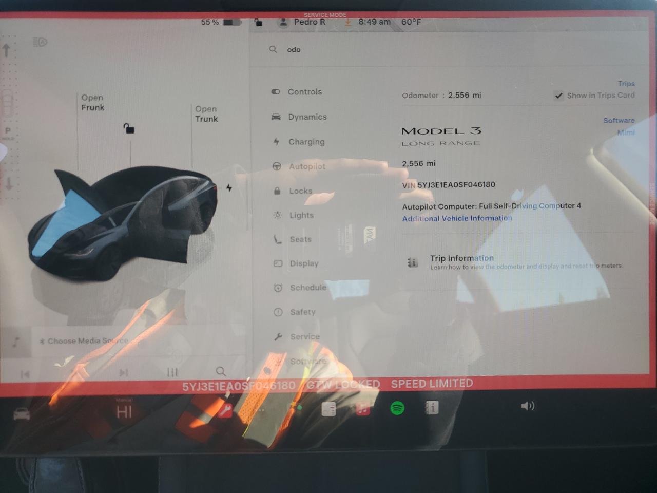 2025 Tesla Model 3 VIN: 5YJ3E1EA0SF046180 Lot: 91484675