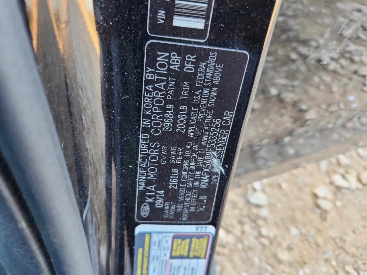 2015 Kia Forte Ex VIN: KNAFX5A89F5335256 Lot: 91709405