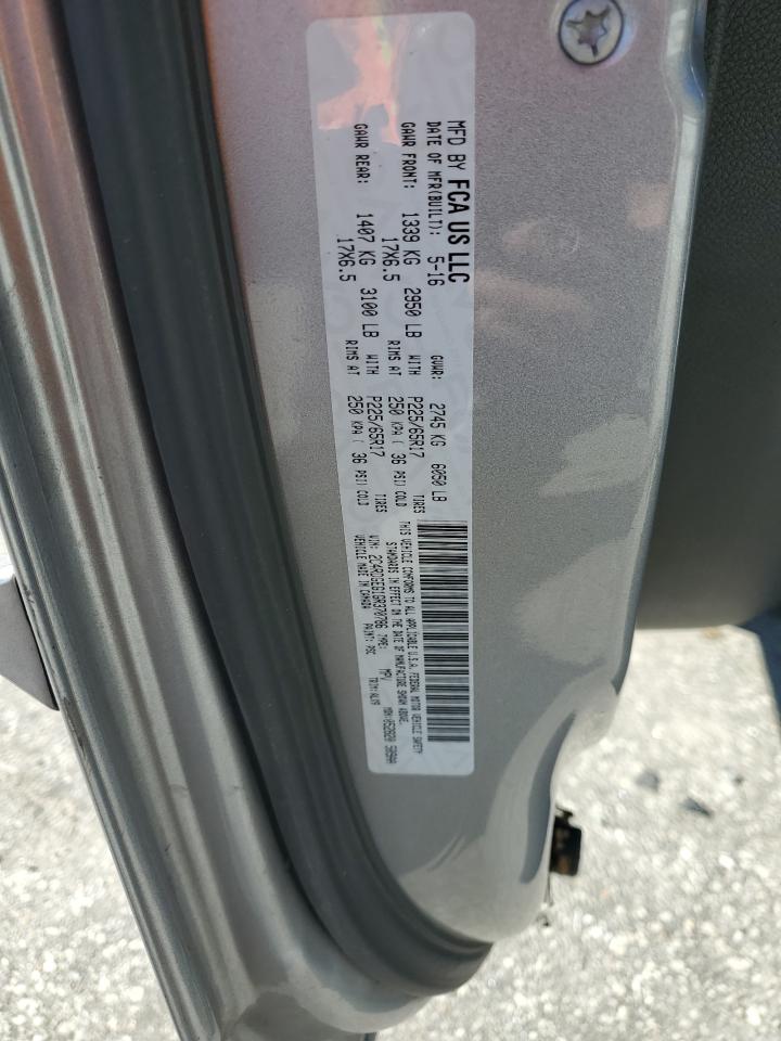 2016 Dodge Grand Caravan R/T VIN: 2C4RDGEG1GR370786 Lot: 91035075