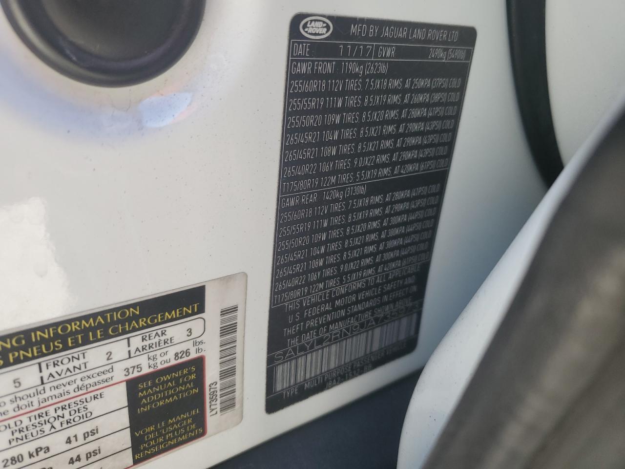 2018 Land Rover Range Rover Velar R-Dynamic Se VIN: SALYL2RN9JA735973 Lot: 92182715