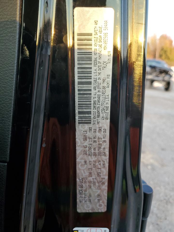 2020 Jeep Gladiator Overland VIN: 1C6HJTFG1LL149100 Lot: 92860495