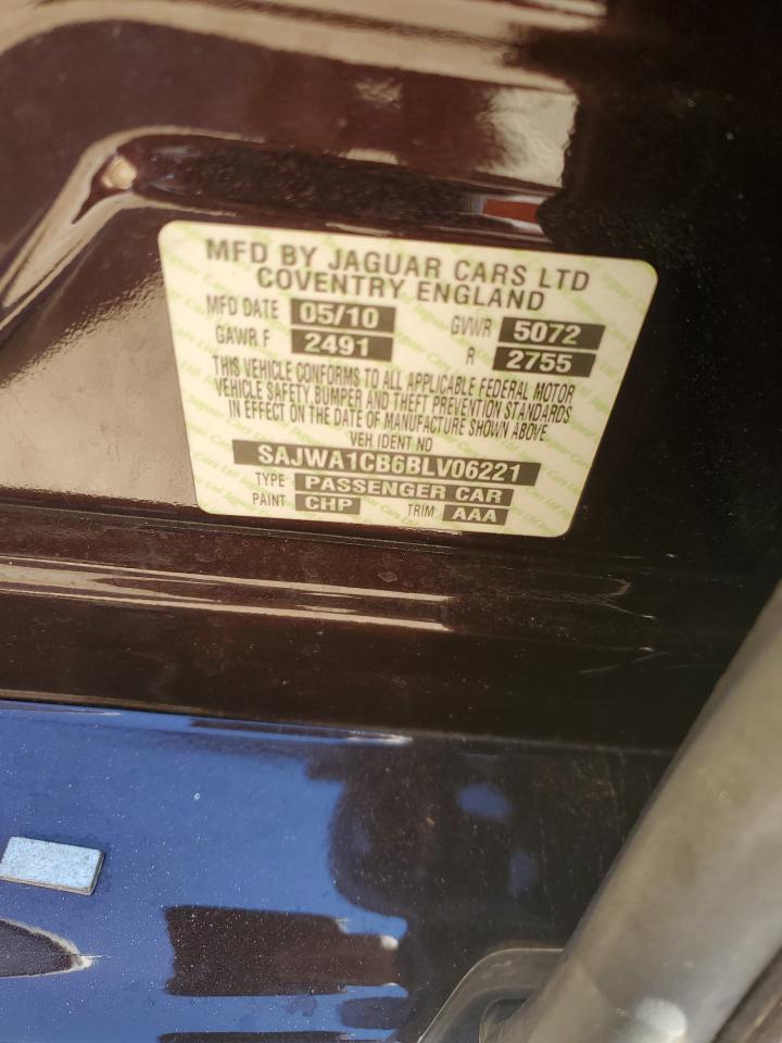 2011 Jaguar Xj VIN: SAJWA1CB6BLV06221 Lot: 91406675