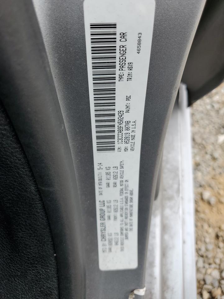 2015 Chrysler 200 Limited VIN: 1C3CCCAB9FN502429 Lot: 92302225