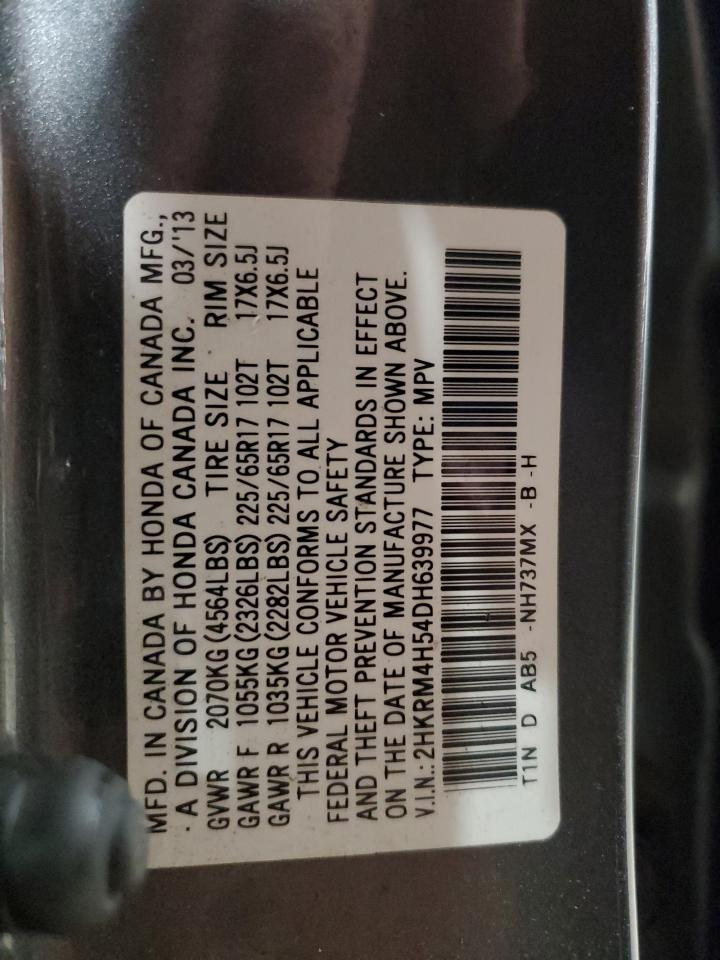 2013 Honda Cr-V Ex VIN: 2HKRM4H54DH639977 Lot: 93428785