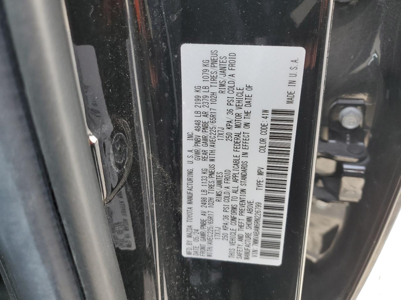 2024 Mazda Cx-50 Select VIN: 7MMVABAM6RN226799 Lot: 91467905