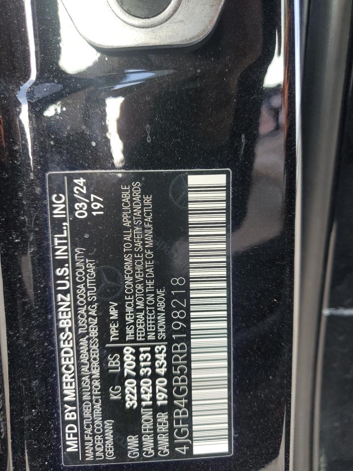 2024 Mercedes-Benz Gle 450E 4Matic VIN: 4JGFB4GB5RB198218 Lot: 92790075