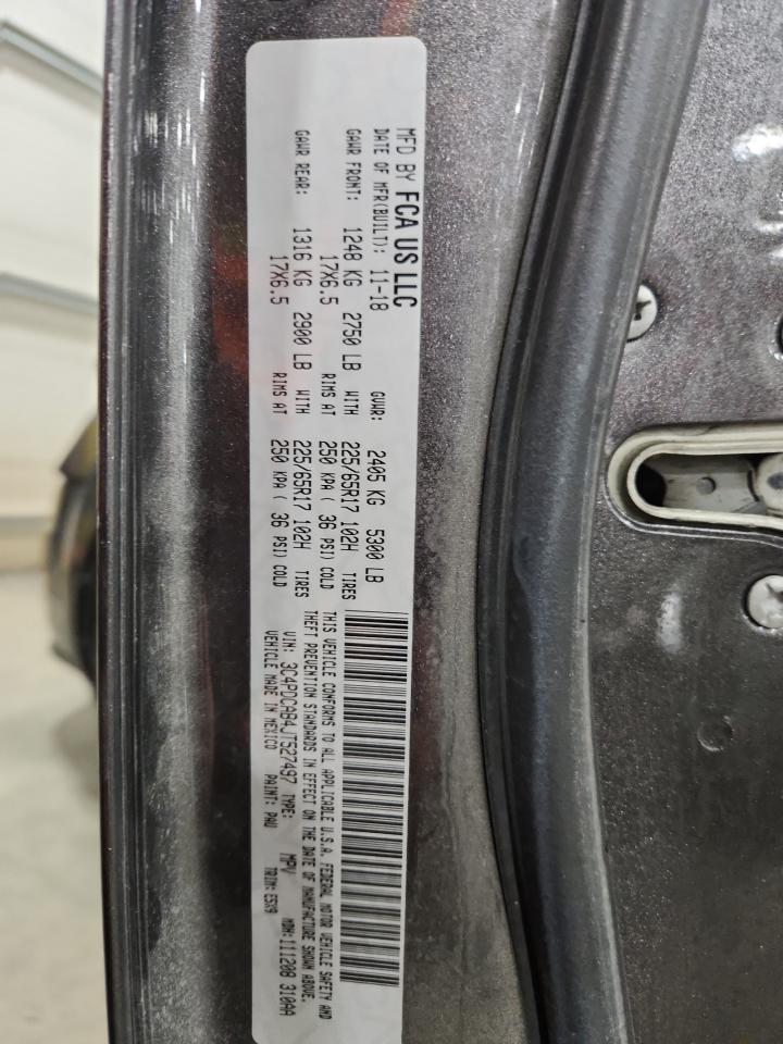 2018 Dodge Journey Se VIN: 3C4PDCAB4JT527497 Lot: 92250205