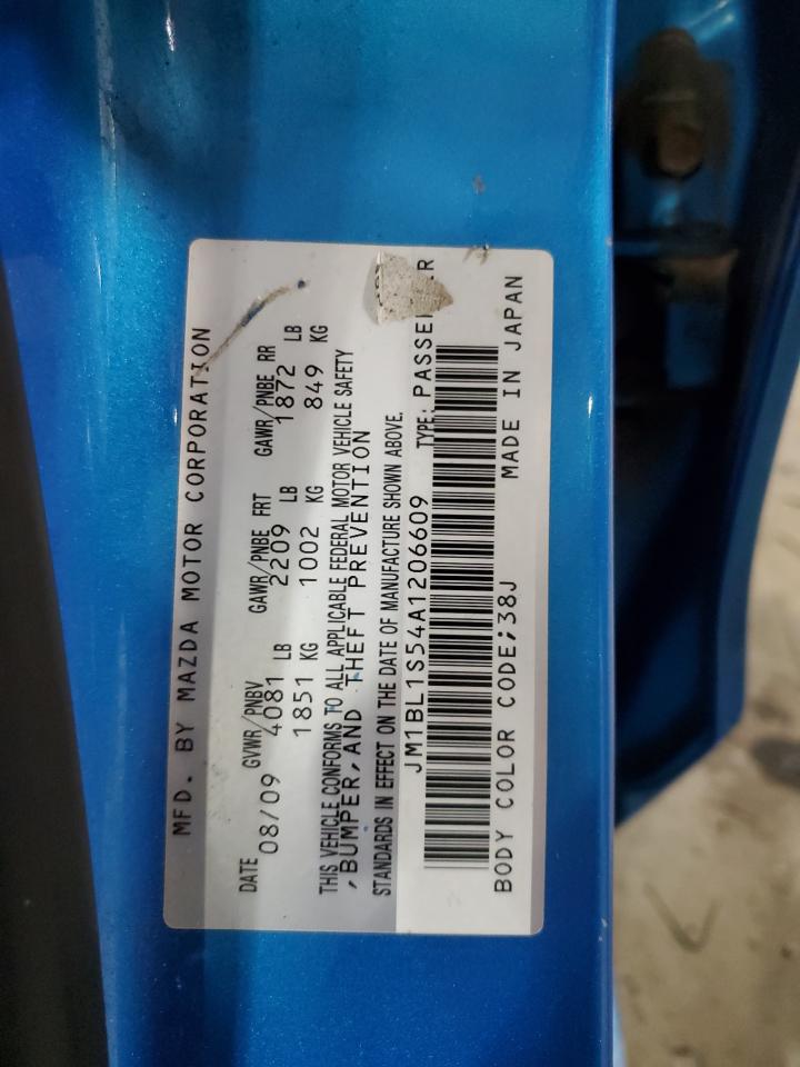 2010 Mazda 3 S VIN: JM1BL1S54A1206609 Lot: 93023625