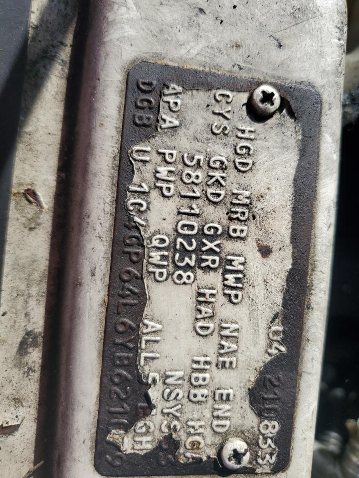 2000 Chrysler Town & Country Limited VIN: 1C4GP64L6YB621079 Lot: 91186435