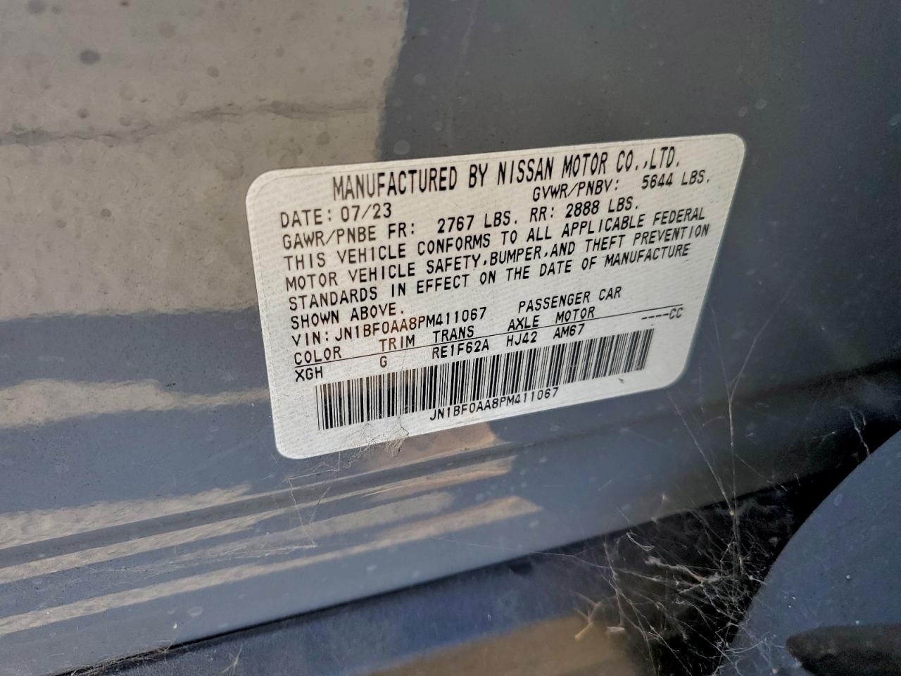 2023 Nissan Ariya Venture+ VIN: JN1BF0AA8PM411067 Lot: 94169085